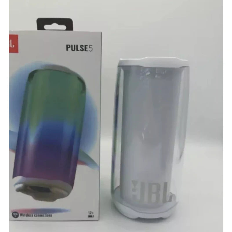 JBL Pulse 5 Portable Bluetooth Speaker - White