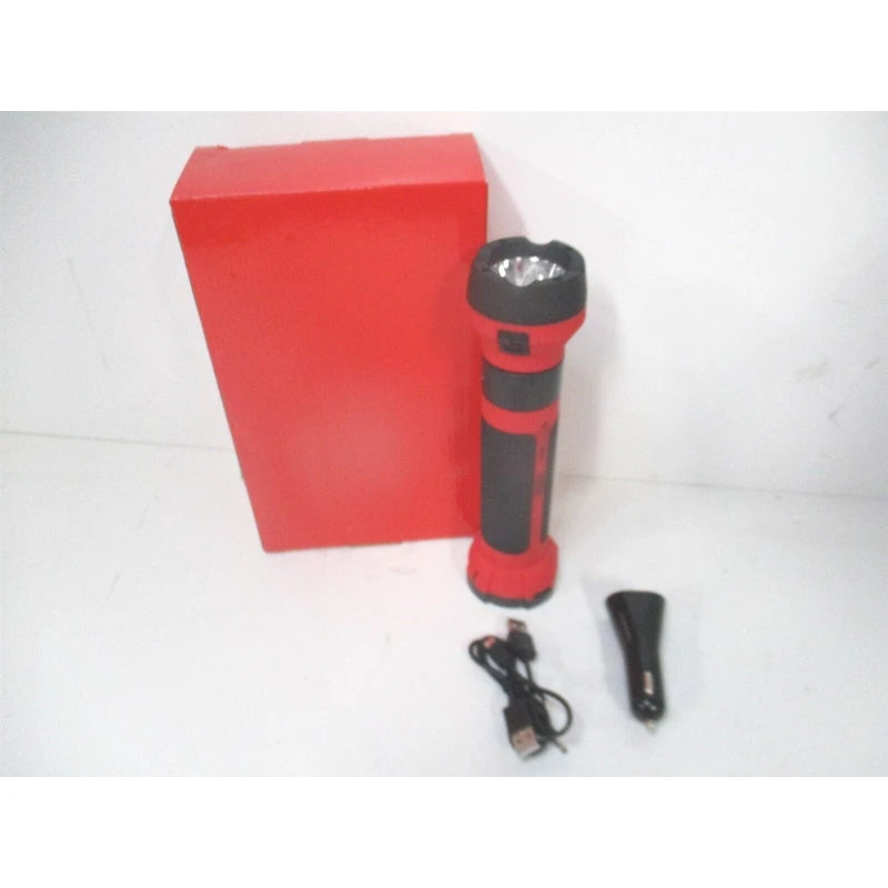 Mobile Power 4065 Red Lightbolt Max LED Rechargeable Flashlight & Work Light