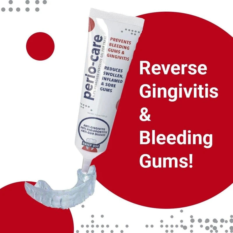 Perio Care Gel for Trays (1 Tube) - 1.7% Hydrogen Peroxide Gel - Compare to Perio Gel, Perio Gel X, Perio Protect Gel, GumX Defender Plus Gel, Perio Daily Defense Gel & Perio Restore Gel