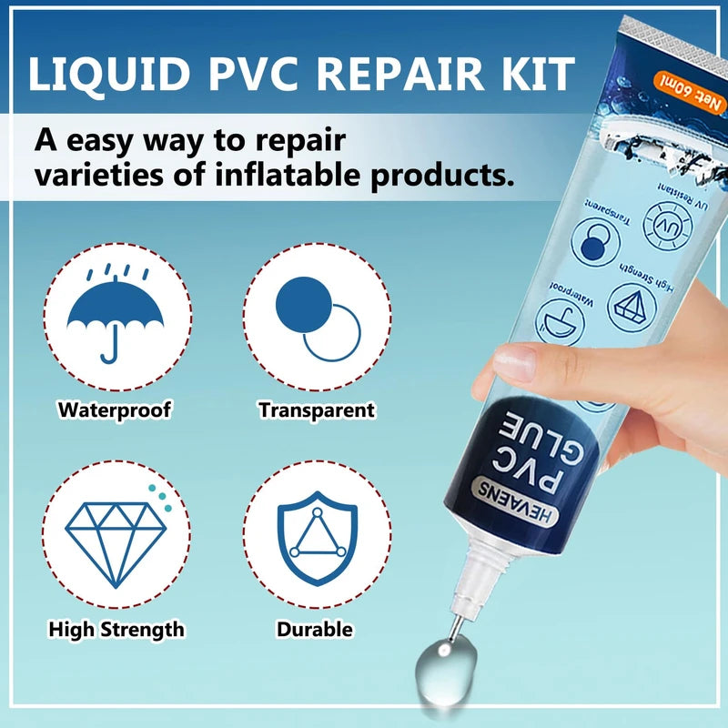 Air Mattress Patch Kit, Heavy Duty Waterproof Inflatable Patch Repair Kit for Air Mattress, Inflatables, Tents, Above Ground Pool Floats & Bouncy Houses, Pool Liner Patch Repair Kit, Heavy Duty