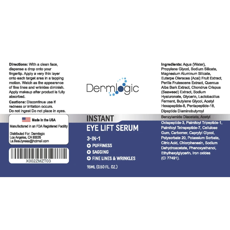 Under Eye Puffiness & Dark Circles Rapid Treatment- Instantly Reduces the Appearance of Puffy Eye Bags, Crow’s Feet, & Sagging Skin. Long Lasting Tightening & Firming Effect for Both Men & Women.