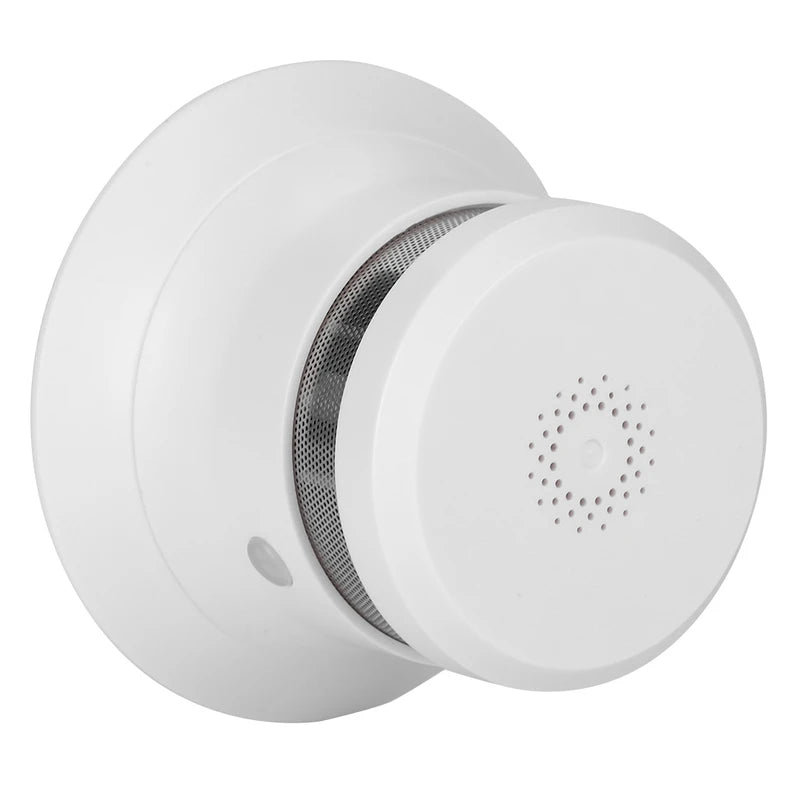 80dB Mini Wireless Photoelectric Smoke Detector Fire Protection Alarm Sensor for Home Security