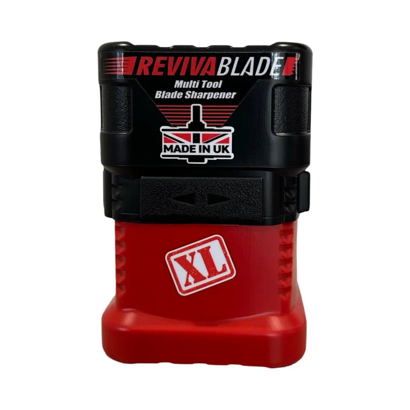 Revivablade® XL • Multi-Tool Blade Sharpener – Specifically for Sharpening Multi-Tool Blades 65-68mm Wide Only. Unique Thicker Cutting Discs. Suitable for Professional Trades and DIY.