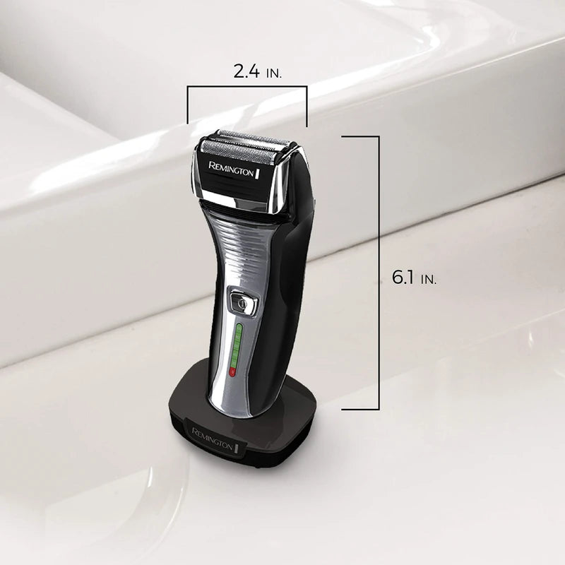 Remington Remington F5 Power Series Foil Shaver, Electric Razor for Men, Cordless Rechargeable with Pop Up Trimmer, Pivot & FlexFoil Technology, Lightweight Handheld Design, Black