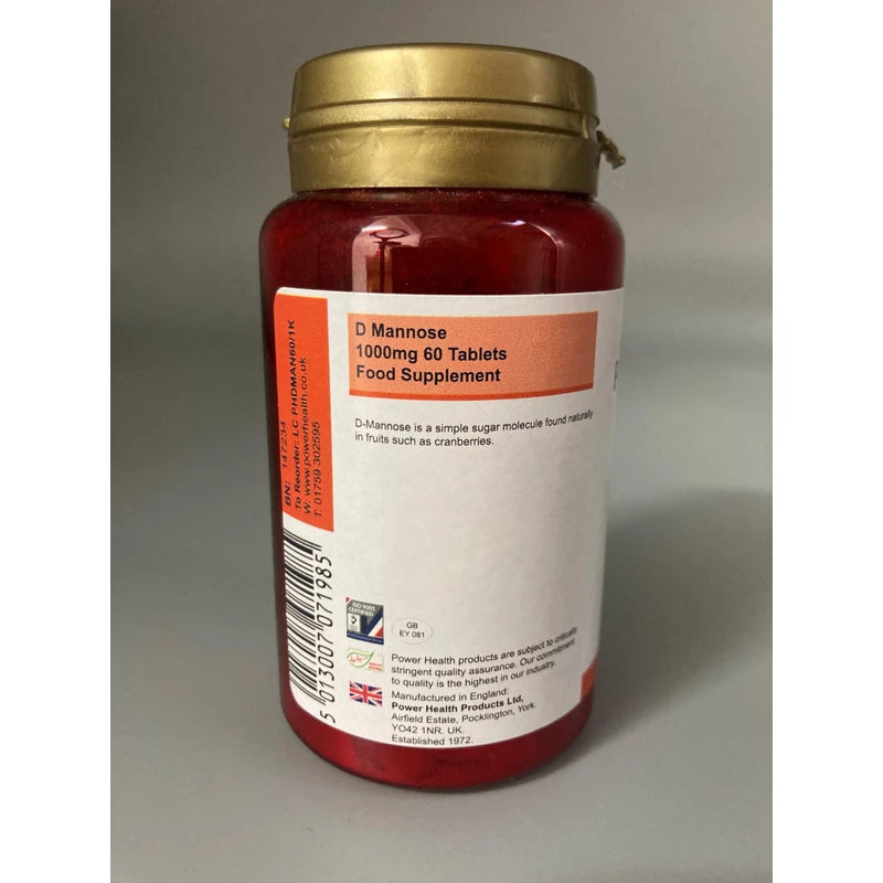 Power Health D-Mannose 1000mg - 60 Tablets