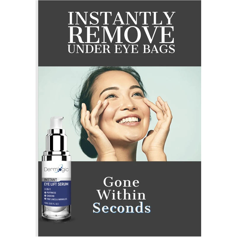 Under Eye Puffiness & Dark Circles Rapid Treatment- Instantly Reduces the Appearance of Puffy Eye Bags, Crow’s Feet, & Sagging Skin. Long Lasting Tightening & Firming Effect for Both Men & Women.