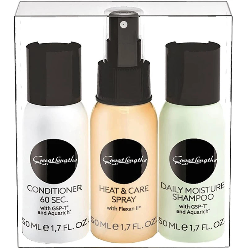 Great Lengths Reiseset 3 x 50 ml Shampoo, Conditioner, Carespray