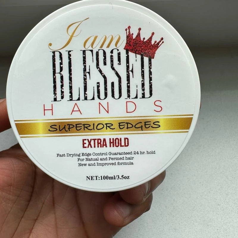 Iamblessedhands superior edges edge control gel Hair Styling - Specification: Medium (3.5 oz) lightly scented