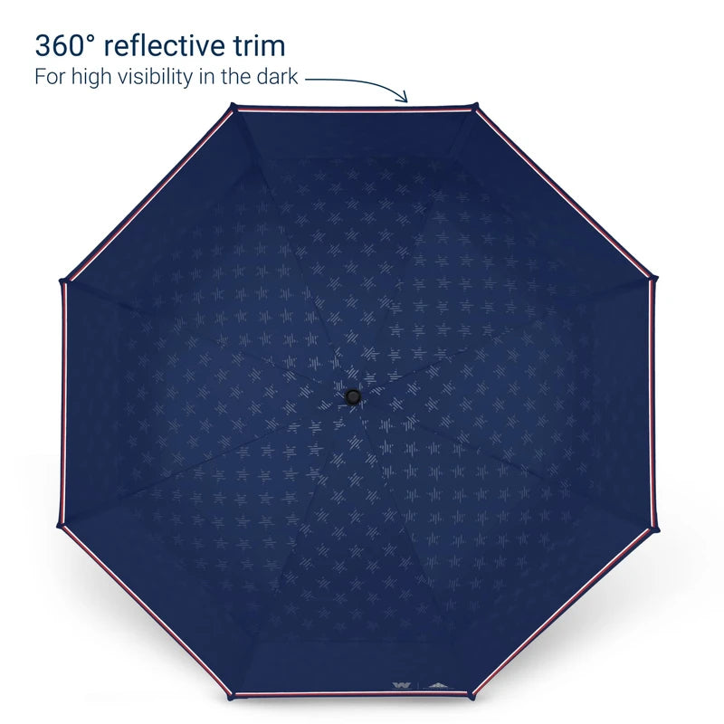 Weatherman Umbrella - Folds of Honor Golf Lite Umbrella Extra Large Big Oversize Windproof for Golf Bag Push Cart w/ UV Protection - Waterproof Heavy Duty Umbrellas for Rain Sun for Men Women - Resists Up to 55 MPH Winds - Patriotic Umbrella (Liberty, 66