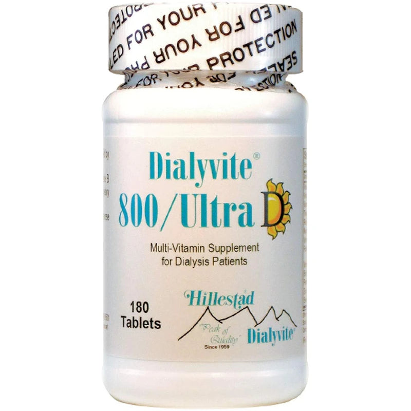 Dialyvite 800 Ultra D Multi-Vitamin Value Bottle (Renal Supplement) 180 Tablets