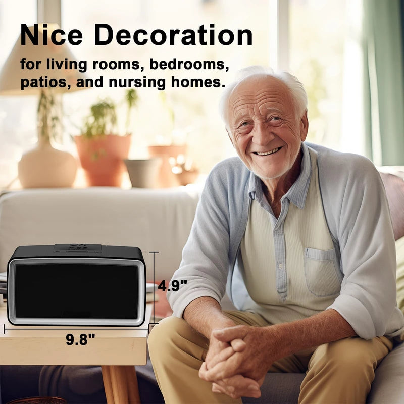 iGuerburn Dementia Music Player for Elderly, Memory Loss, Vision Impaired Patients, 32GB Simple Mp3 Box with USB, Alzheimers Products Gifts for Seniors | Easy to Use - Black