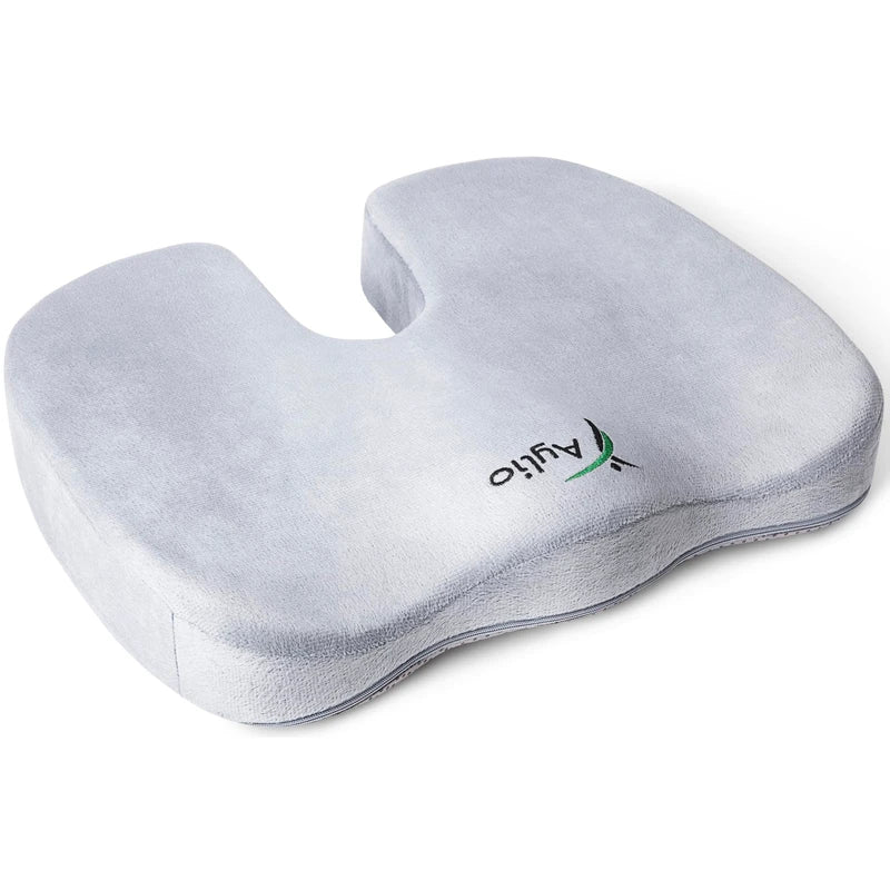 Seat Cushion for Desk Chair - Back Pain, Tailbone Relief, Coccyx, Butt, Hip Support - Ergonomic Office Chair Sciatica Car Pillow