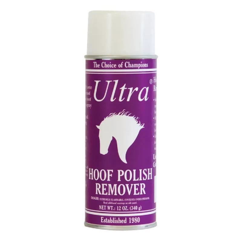 RJ Matthews Schneiders ULTRA HOOF POLISH REMOVER 12 oz. Removes from horse hooves clothes