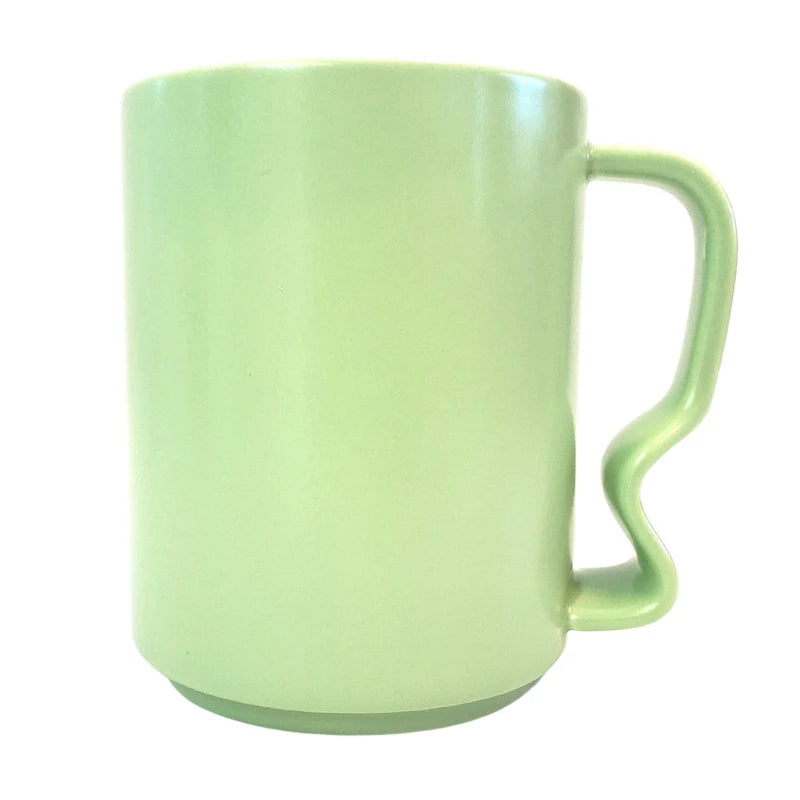 Ergonomic Coffee Mug, No-Slip Grip, More Comfortable than Traditional Mugs (Sea Foam, 1)