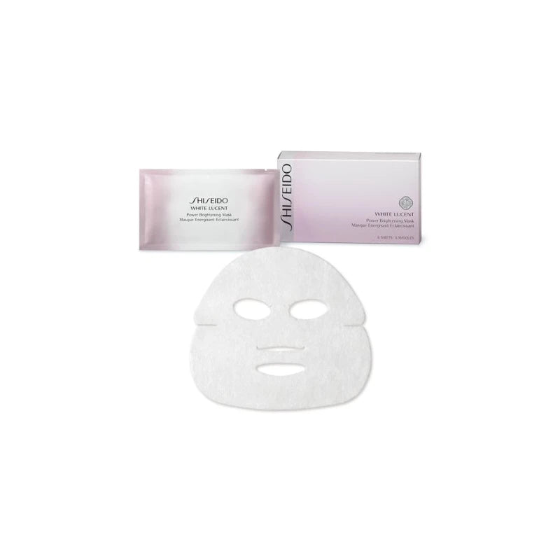 Shiseido White Lucent Power Brightening Mask, 6.6 fl oz (27 ml) x 6