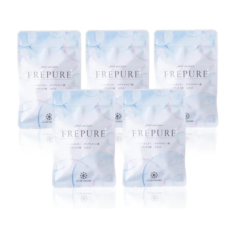 from COCORO COCORO FREPURE Breath Care Chewable 5 Bags Set (150 Day) Supply From Japan