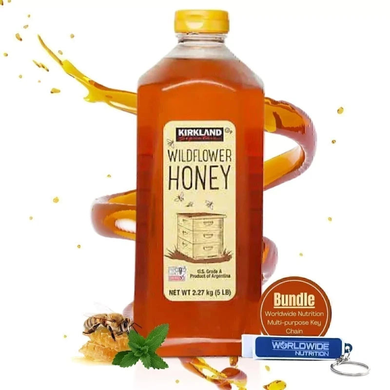 Kirkland Signature Wildflower Honey U.S Grade A - Sugar-Free - 2.27kg (5LB)