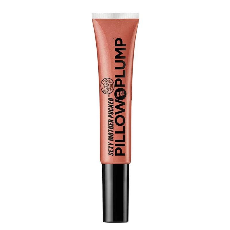 Soap & Glory SMP XXL Pillow Plump Lip Gloss - Hydrating, Plumping Lip Gloss for Full, Volumized Lips - Lip Plumper with a Chocolate Orange Scent & Vegan Formula - Nude In Town (10ml)