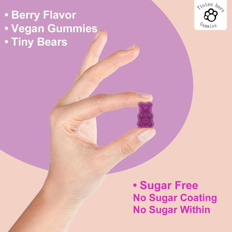 Magnesium Glycinate Gummies 400mg with Inositol 500mg - Sugar-Free, Vegan, Non-GMO - Supports Sleep, Stress Relief, Muscle & Metabolism Health - No Melatonin, Gluten-Free - 60 Pectin Gummies