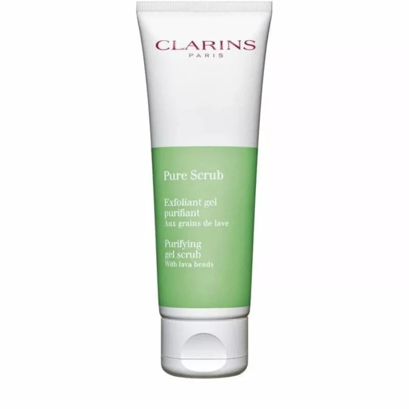 Clarins Pure Scrub Purifying Gel Scrub With Lava Beads 50ml. 1.7oz Sealed