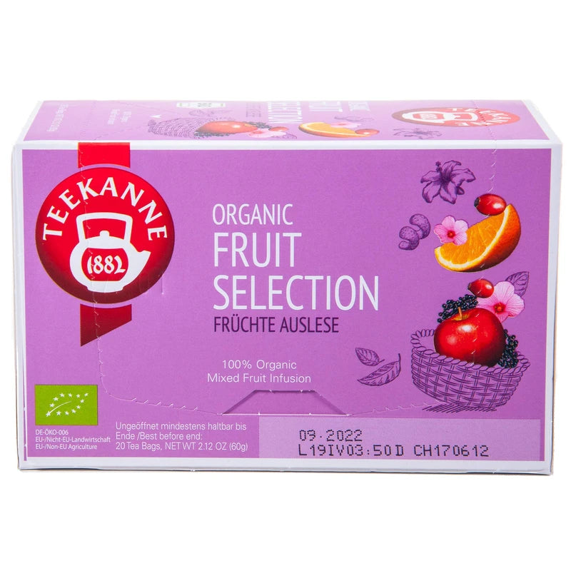 Tea Pot Organic Fruit Tea - Pack of 3 Fruit Selection (3 x 20 Bags, 180 g)