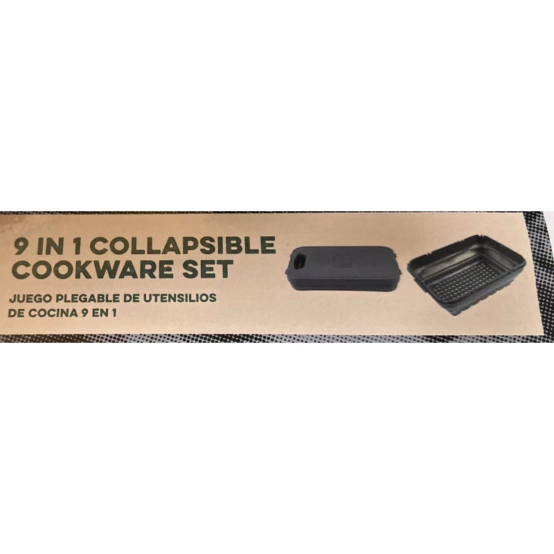 Adventuridge Adventureridge 9 in 1 Collapsible Cookware Set