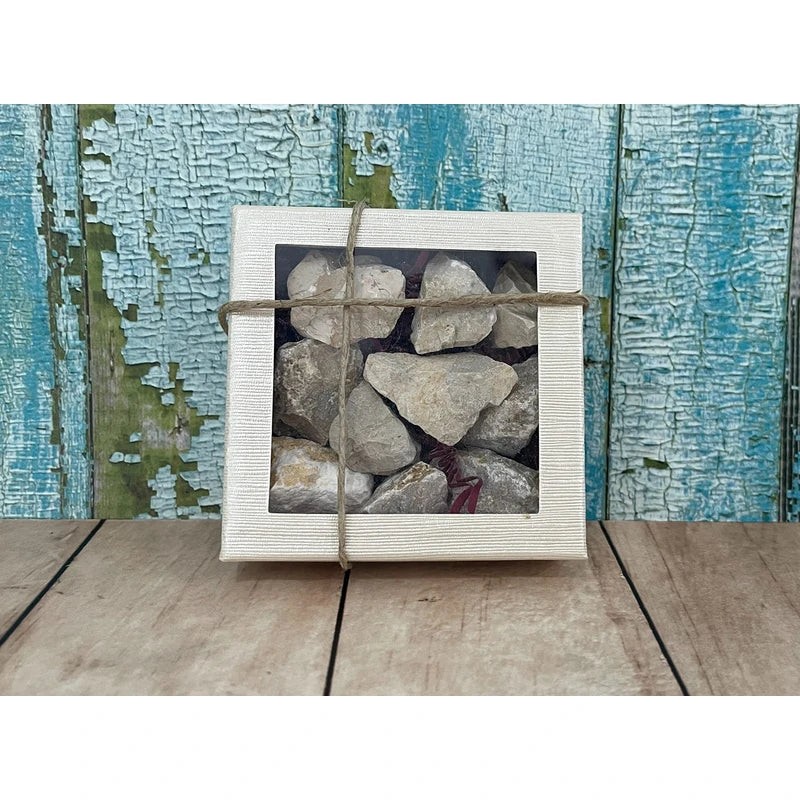 Jerusalem Stones - Set of 10, 0.8" Authentic Natural Small Rocks from Israel - Ideal for Crafts, Mosaics, Decor, Gardening, Vase fillers and Terrariums