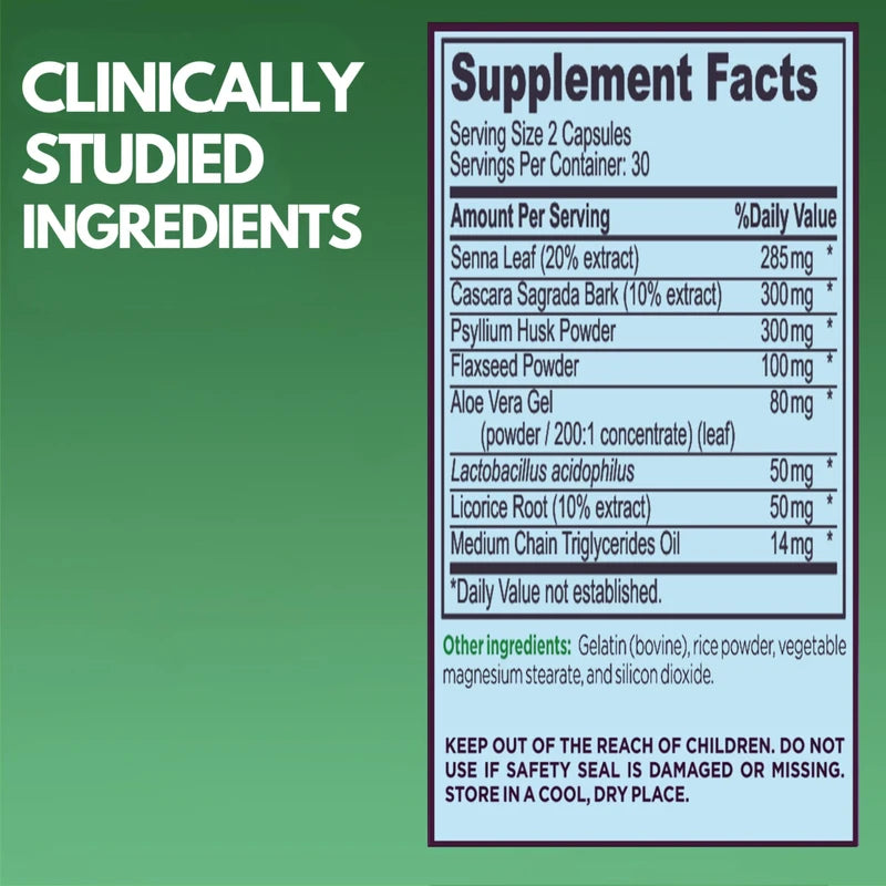 Professional Detox Cleanse for Losing Weight and Belly Fat, 15 Day Colon Cleanse, Dr Vitamin Body Detox Probiotics, Cleanse for Gut Health, Bloating Relief and Reducing Fat, 30 Caps