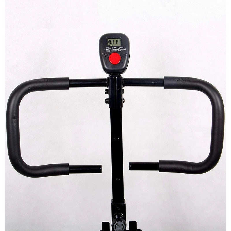 Power Rider Total Crunch Abdominal AB Core Fitness Upright Squat Glutes Exercise Home Gym Workout Machine Full Body Core Training Fitness System 12 Hydraulic Adjustable Levels Cardio Strength Training
