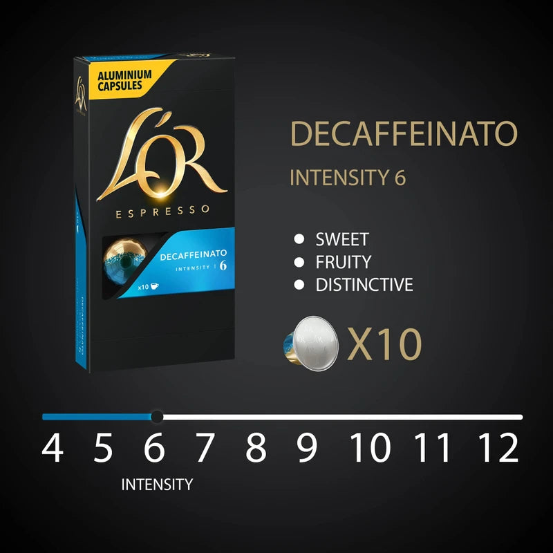 L'OR Favourites Assortment Nespresso Compatible Coffee Pods (Pack of 8, Total 80 Drinks)