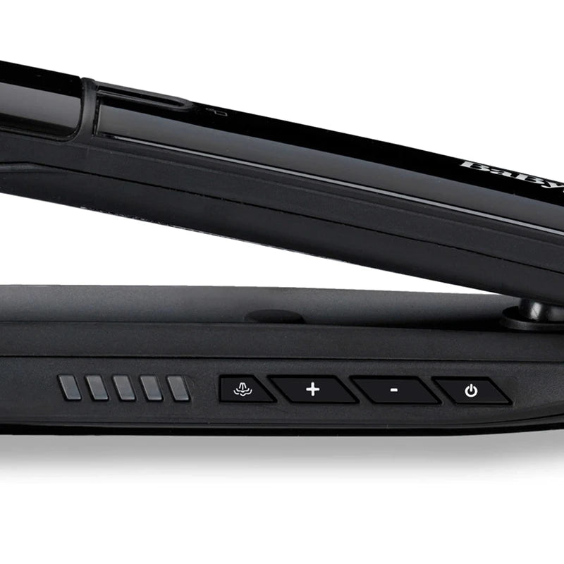BaByliss Steam Shine Styler, 2-in-1 Steamer Straightener for Effortless Straightening or Light Curls, ST496E