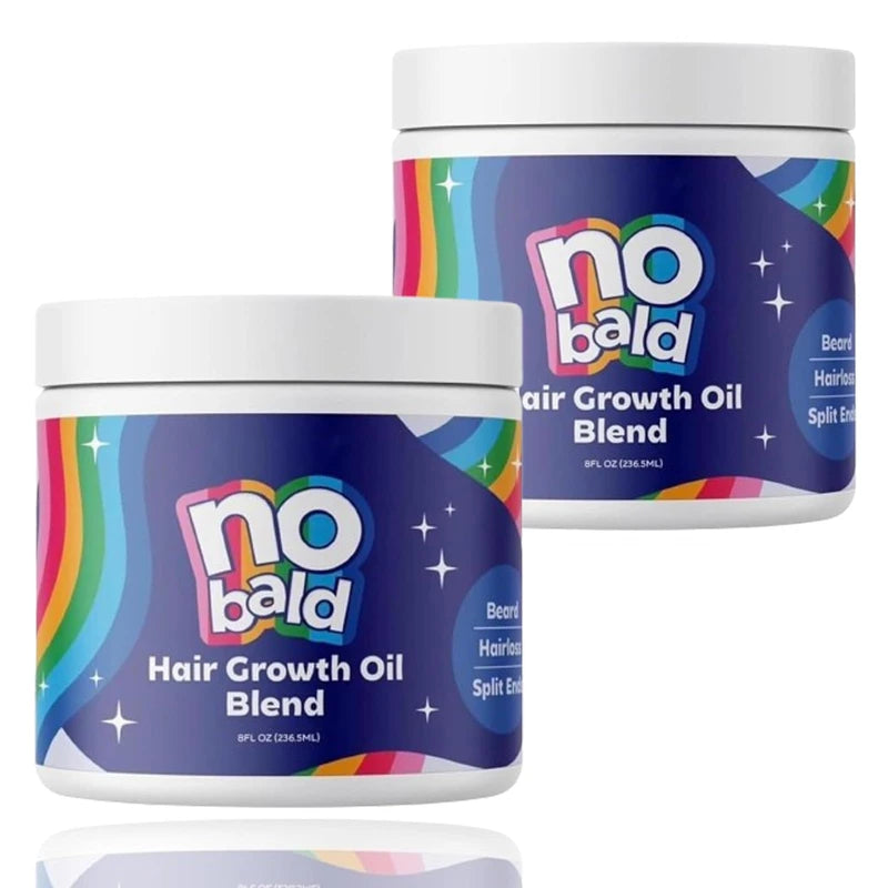 No Bald Hair Growth Oil Blend, Nobald Hair Growth Blend, 3 in 1 Batana Oil, Castor Oil, Rosemary Oil, Raw Organic Unrefined Batana Cream for Men and Women (2)