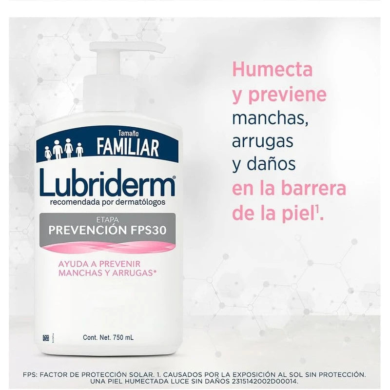 Crema Corporal LUBRIDERM Prevención 750 ml