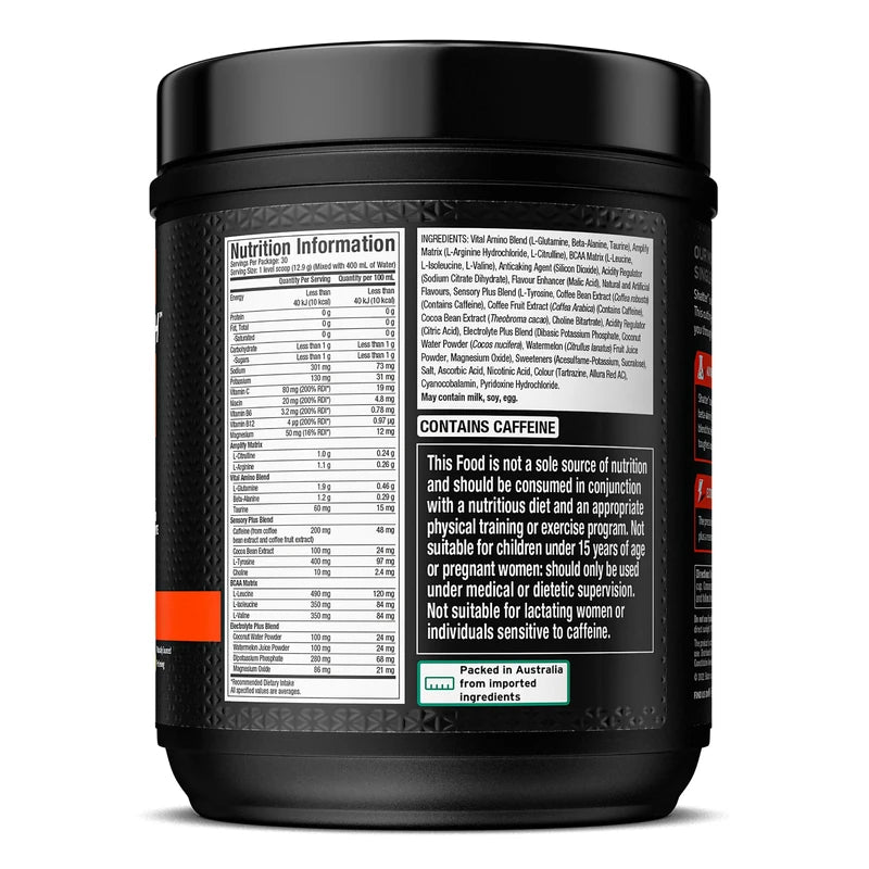 MuscleTech Shatter Pre-Workout, Tropical Paradise Flavour, 387g