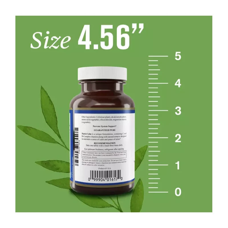 Nature’s Sunshine Pack of TWO Bottles ✨ Nature's Sunshine Nutri-Calm 100 Tablets each 🌿 Free Ship