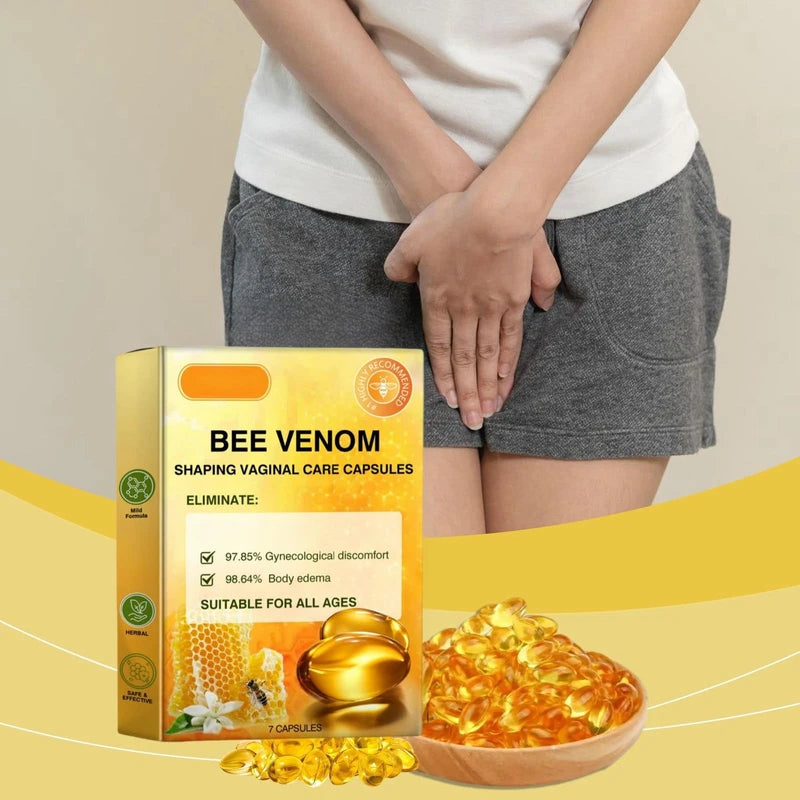 7 * 3Pcs Bee Venom Repair Vag/inal Capsules,Bee Venom Capsules,Bee Venom Femi/nine Repair Tighten Capsules,Vag/inal Tightening Products for Woman,Firming and Care Vag/Ina,Bee Venom Vag/inal Capsules
