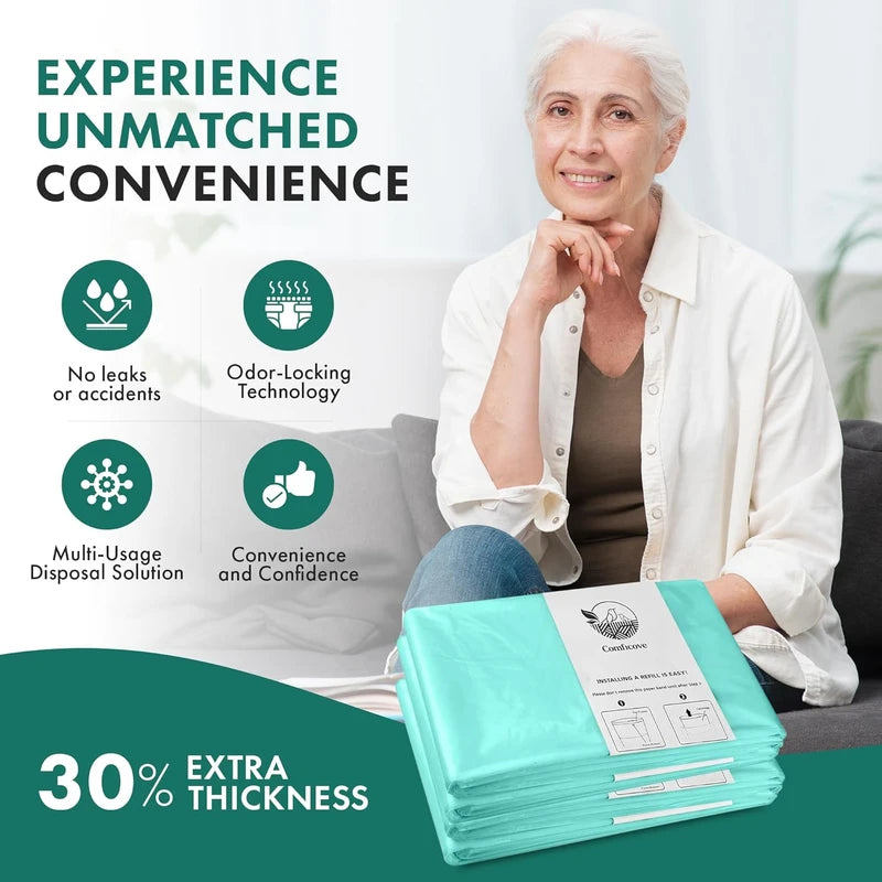 8 Pack Adult Diaper Liner Refills, Compatible with Janibell Akord 280 Slim Model, Adult Diaper System to Eliminate Waste, Odor Resistant by Comficove