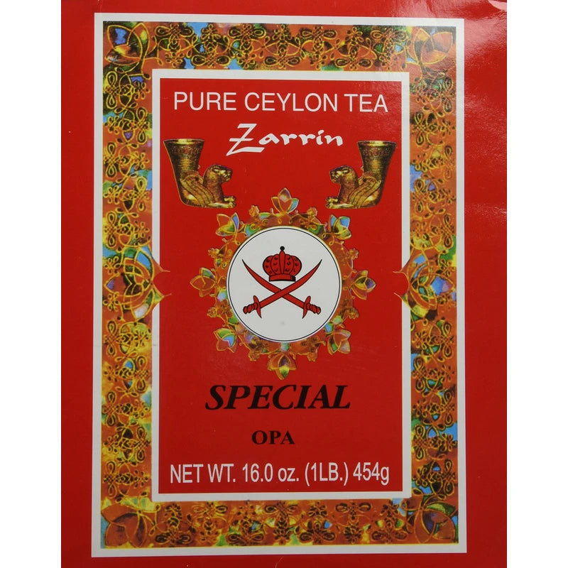 Zarrin - Pure Ceylon Tea OPA, Orange Pekoe A, 1LB (454g), Loose Leaf Tea