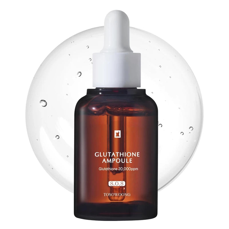 Glutathione Serum with 20,000ppm Glutathione, Niacinamide and hyaluronic acid, Dark Spot, Improve skin elasticity, Revitalize complexion, Korean Skincare, 30ml, 1.01 fl. oz