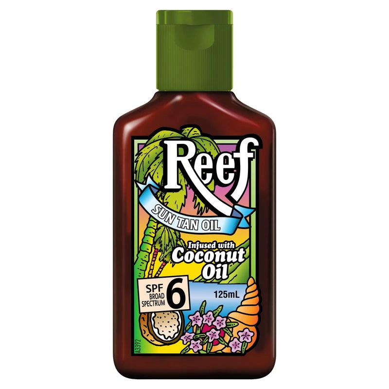 Reef Dark Sun Tan Oil Coconut 125ml (SPF6)