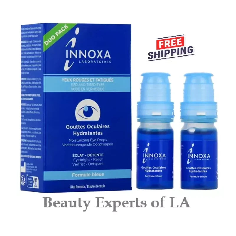Innoxa 2 PACK Innoxa Blue Drops lot of 2x 10ml, Moisturizing Exp 09/2026