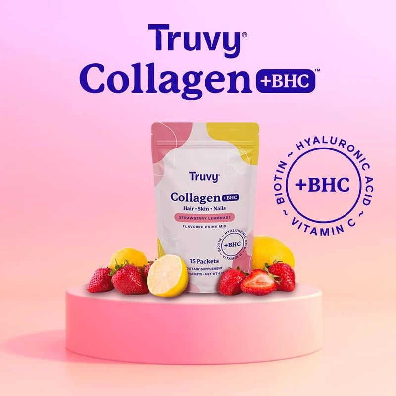 Truvy Collagen +BHC (15ct, Strawberry Lemonade)
