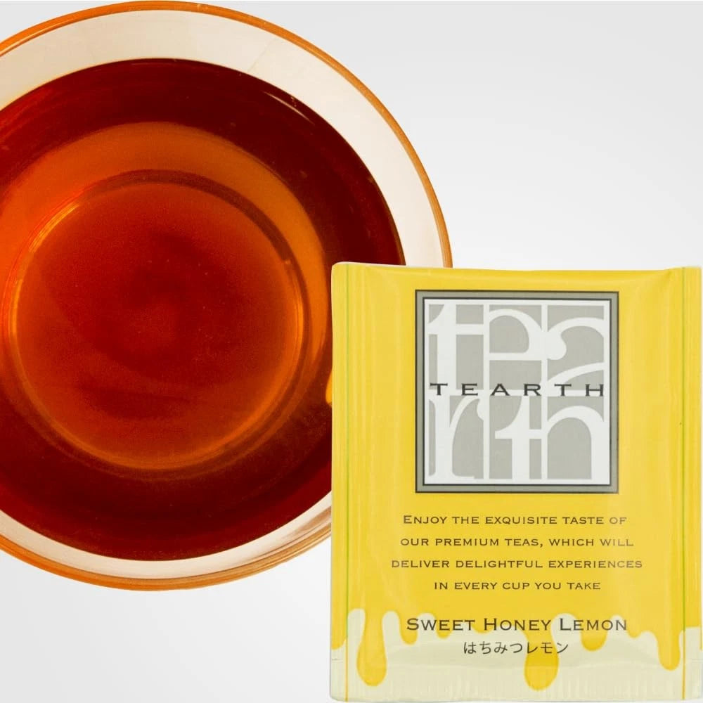 TEARTH Honey Tea Set of 4 Types Tea Bags, 7 Bags Each, Individually Packaged