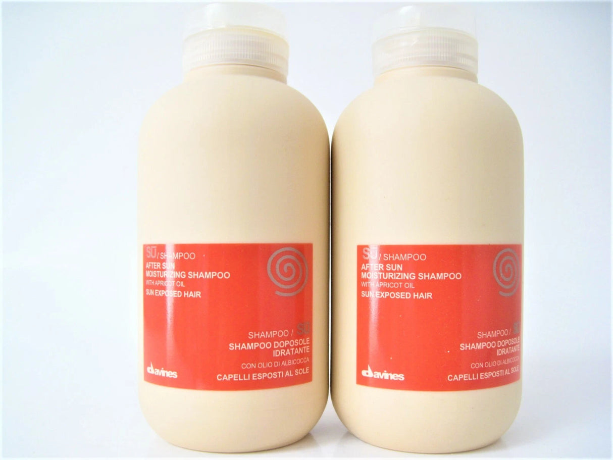 DAVINES SU AFTER SUN MOISTURIZING SHAMPOO 8.45 OZ **2 bottles**