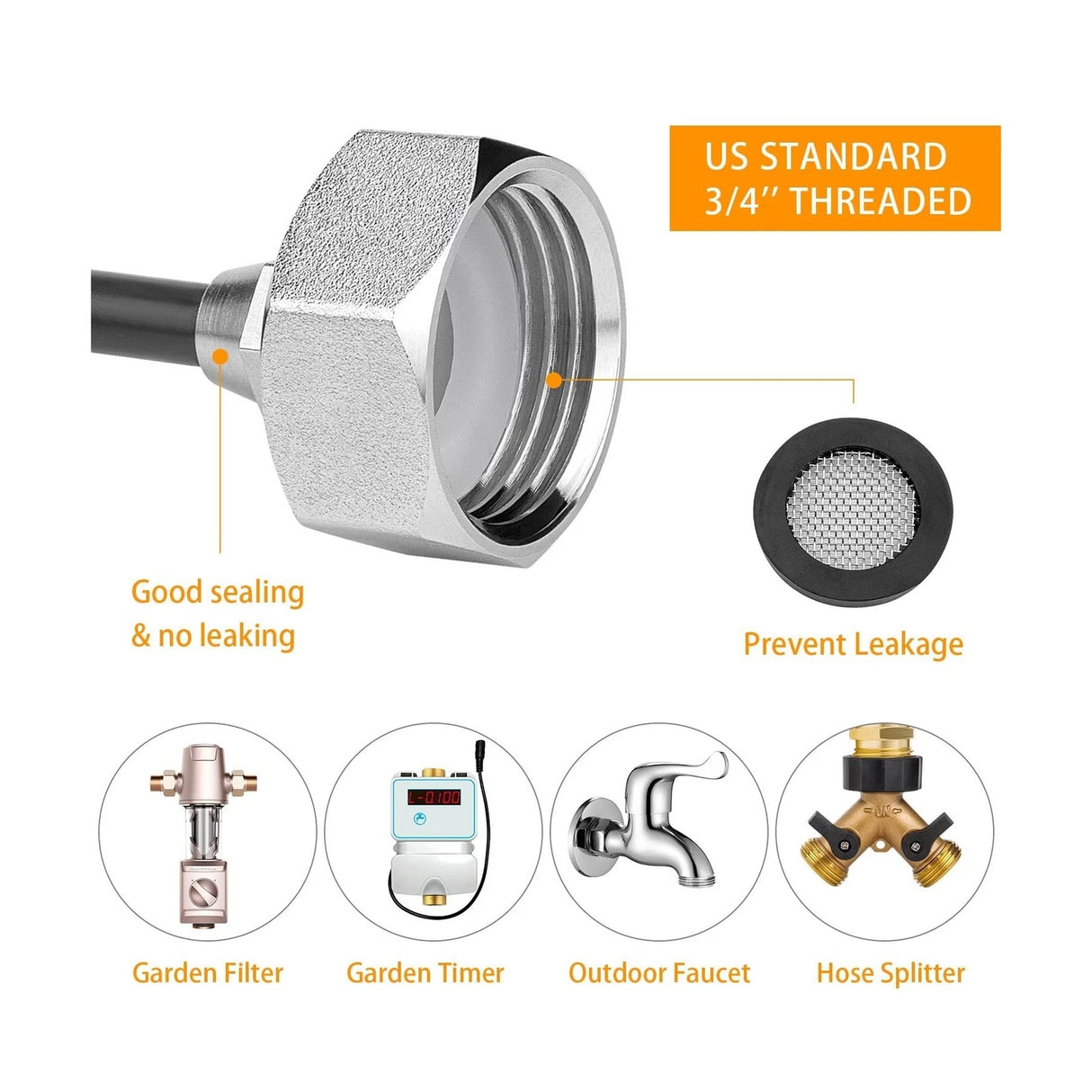 Misting Cooling System 98.4FT (30M) Misting Line + 50 Brass Mist Nozzles + 45 T-Connectors + 1 Faucet Adapters (3/4") Outdoor Mister for Patio Garden Greenhouse Trampoline for Waterpark