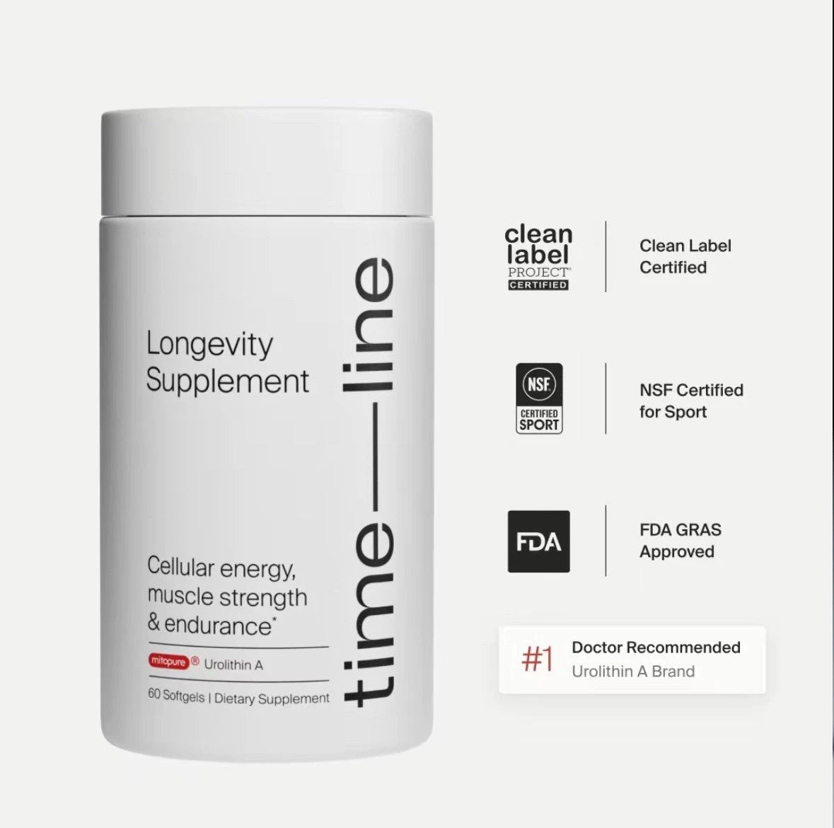 Mitopure Softgels - Urolithin A for Aging, Muscle & Cell Support