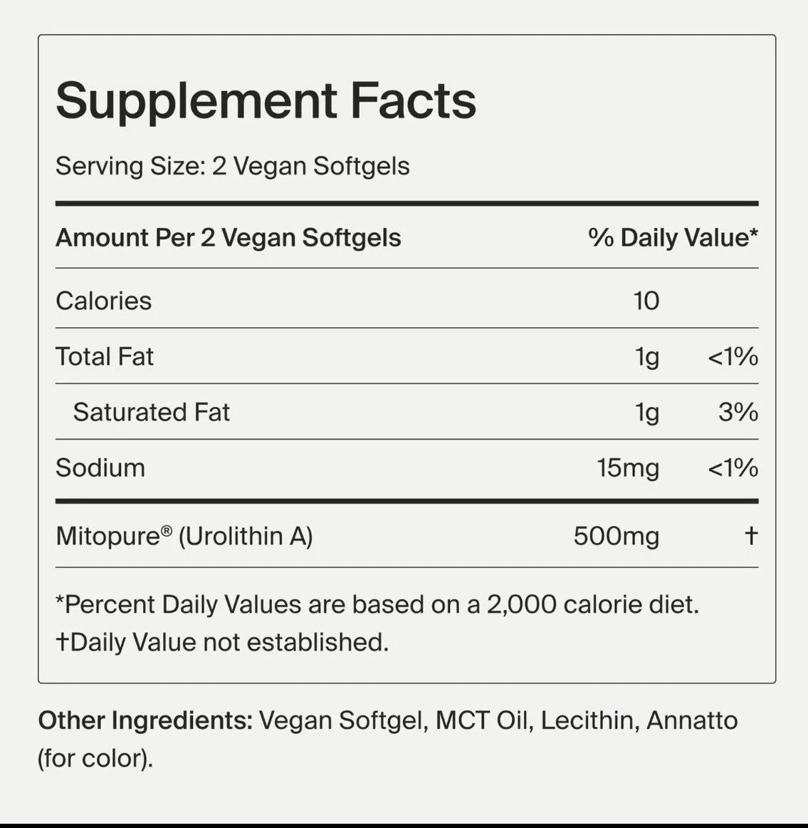 Mitopure Softgels - Urolithin A for Aging, Muscle & Cell Support