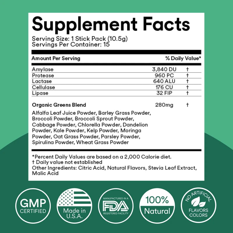 MIXHERS Hergreens - Greens & Veggie Powder - Made from Whole Foods - with Digestive Enzymes & Kale - Nutrition Designed for Women - Support Heart & Liver - 15 Drink Packets - Mango