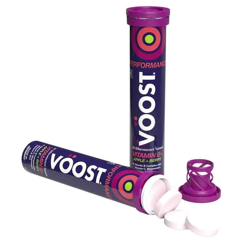 Voost Performance Vitamin B+ Apple + Berry Effervescent Tablets 20 Pack
