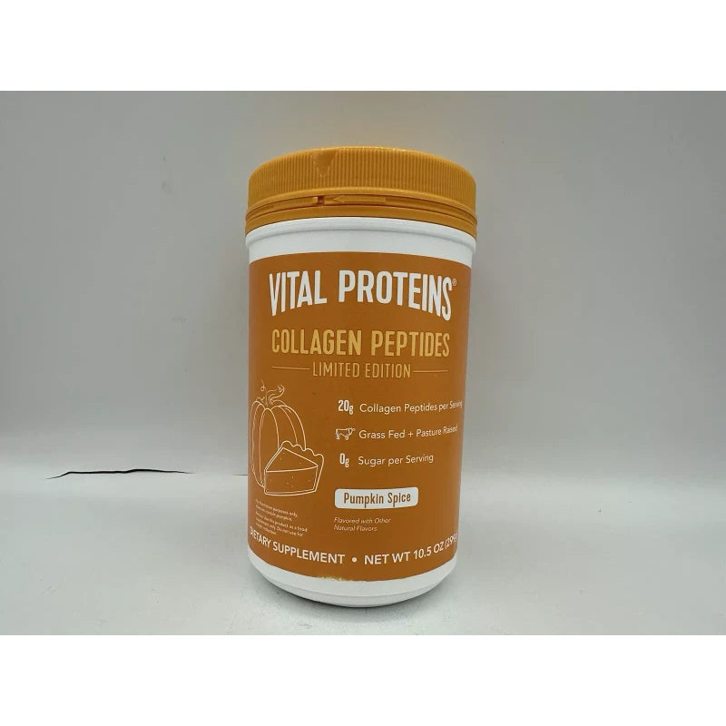 Vital Proteins Collagen Peptides PUMPKIN SPICE Grass Fed Supplement 10.5Oz 06/25